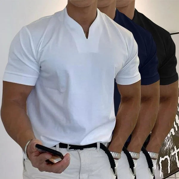 Buy 1, Get 3 2024 Men Gentlemans business Short Sleeve T Shirt